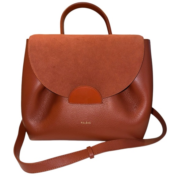 Polene Terracotta Leather Satchel - Picture 4 of 14